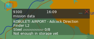 A pinned project marker on the F10 map.