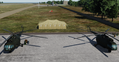 Unloading at the marked delivery point.